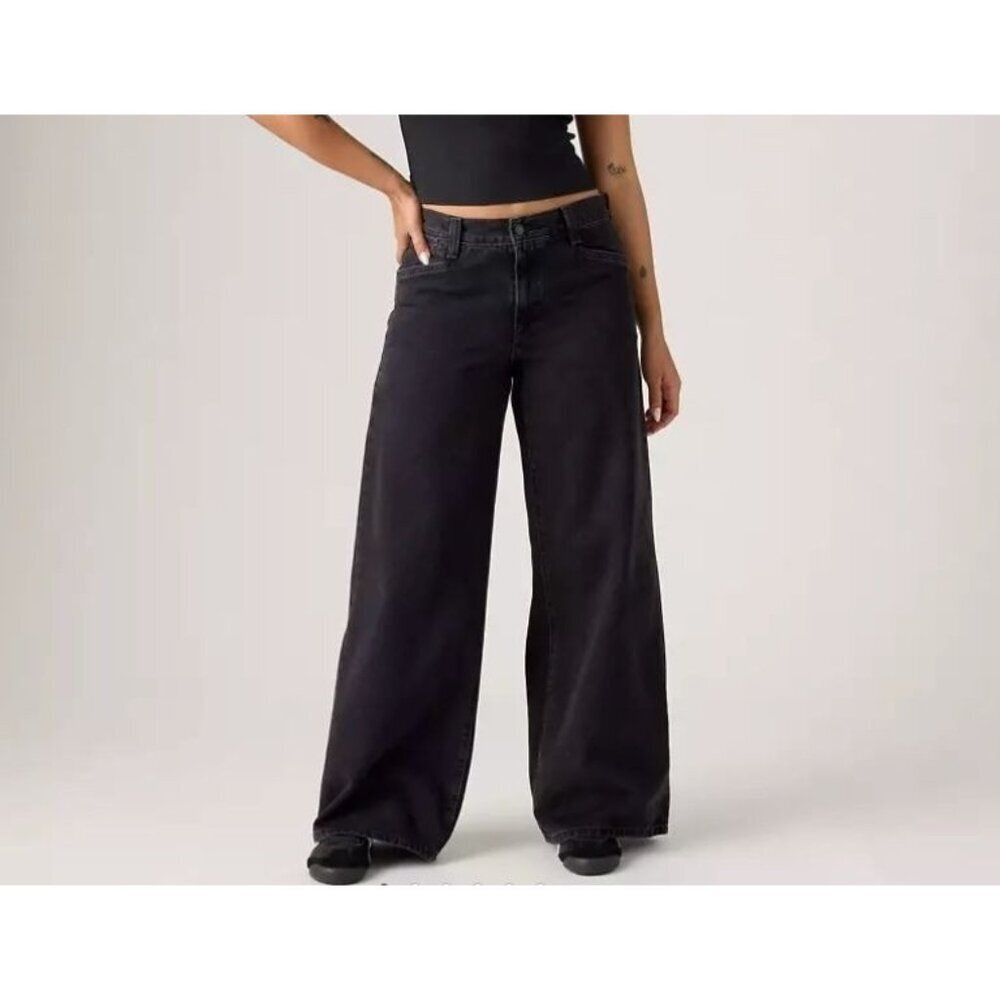 NEW Levi’s ’94 Baggy Wide Leg Jeans Women’s 25 Vintage Insprired Black G1706